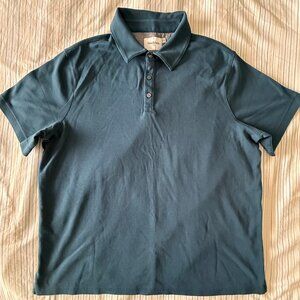 Men's XXL 2XL Goodfellow Polo Short Sleeve Blue NWOT